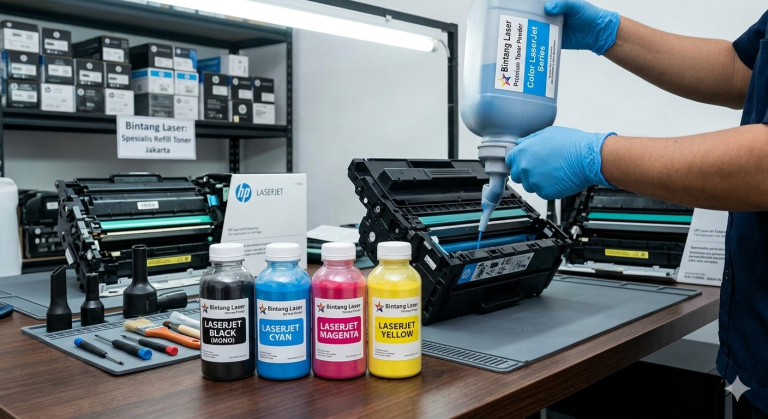 Refill toner LaserJet Jakarta